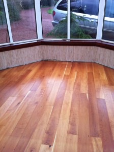 Cherry engineered wood flooring